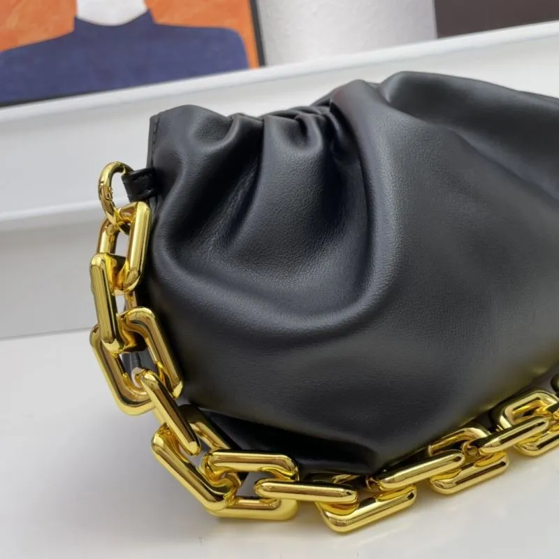 Bottega Veneta Black Cloud Chain Bag S03022 - Image 4