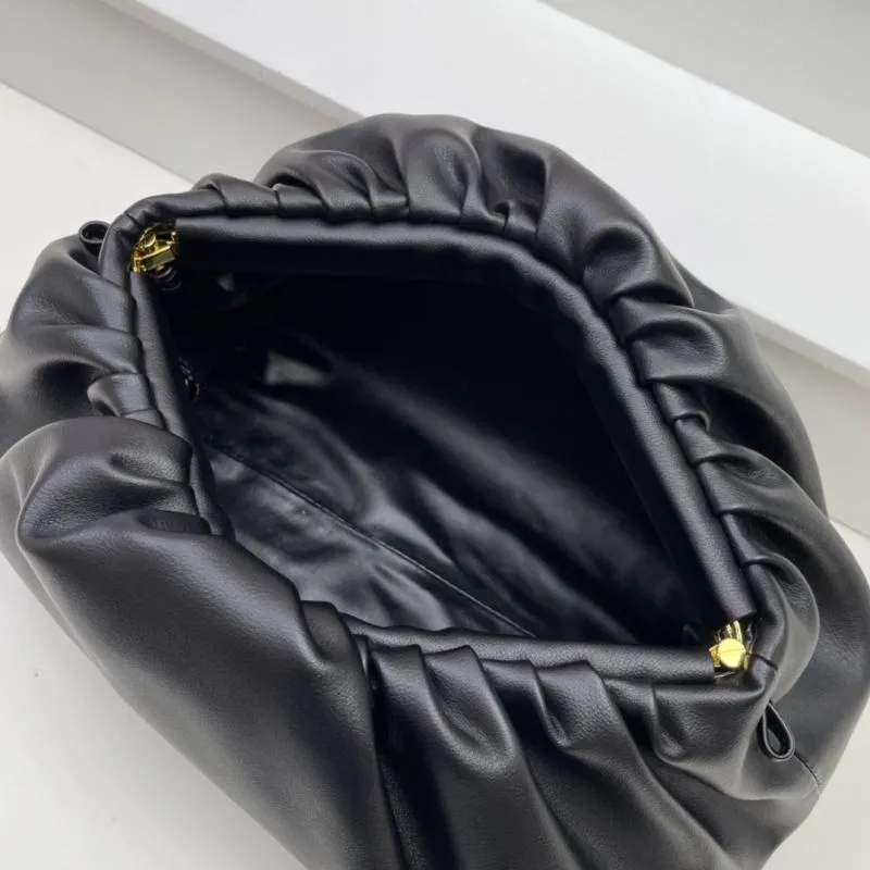 Bottega Veneta Black Cloud Chain Bag S03022 - Image 7