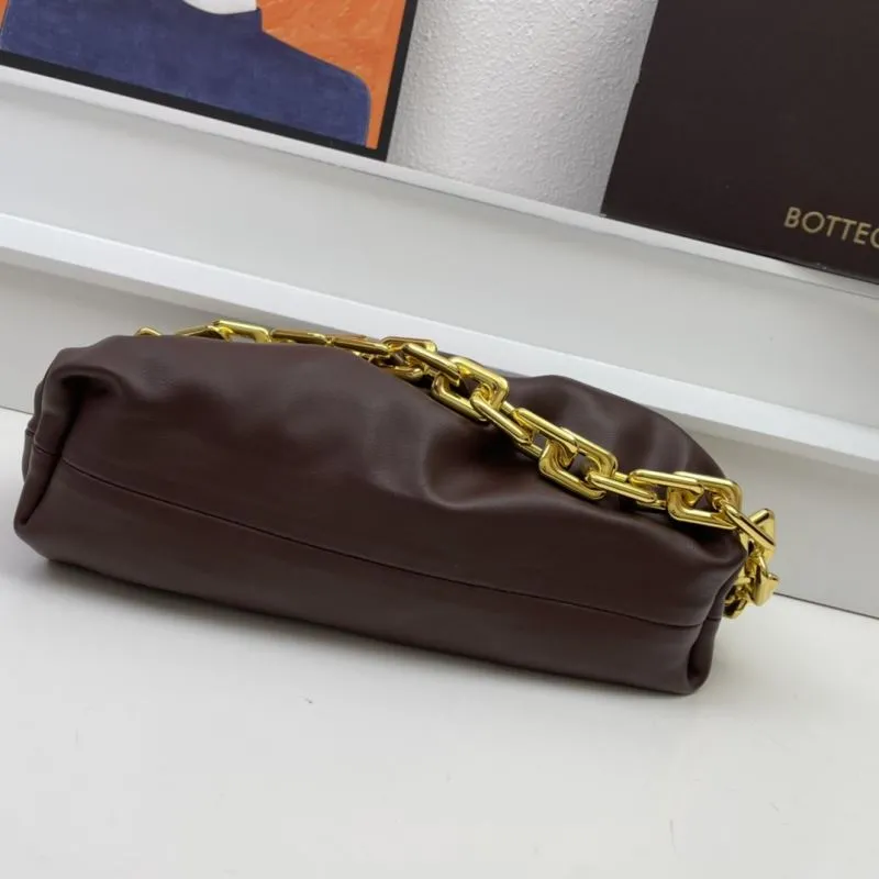Bottega Veneta Brown Cloud Chain Bag S03022 - Image 7