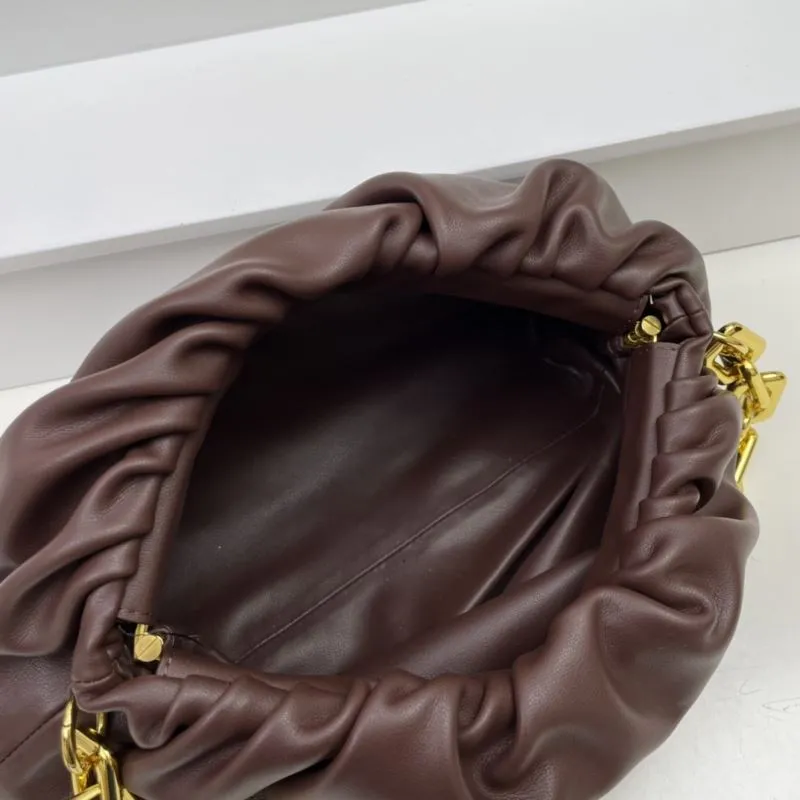 Bottega Veneta Brown Cloud Chain Bag S03022 - Image 8
