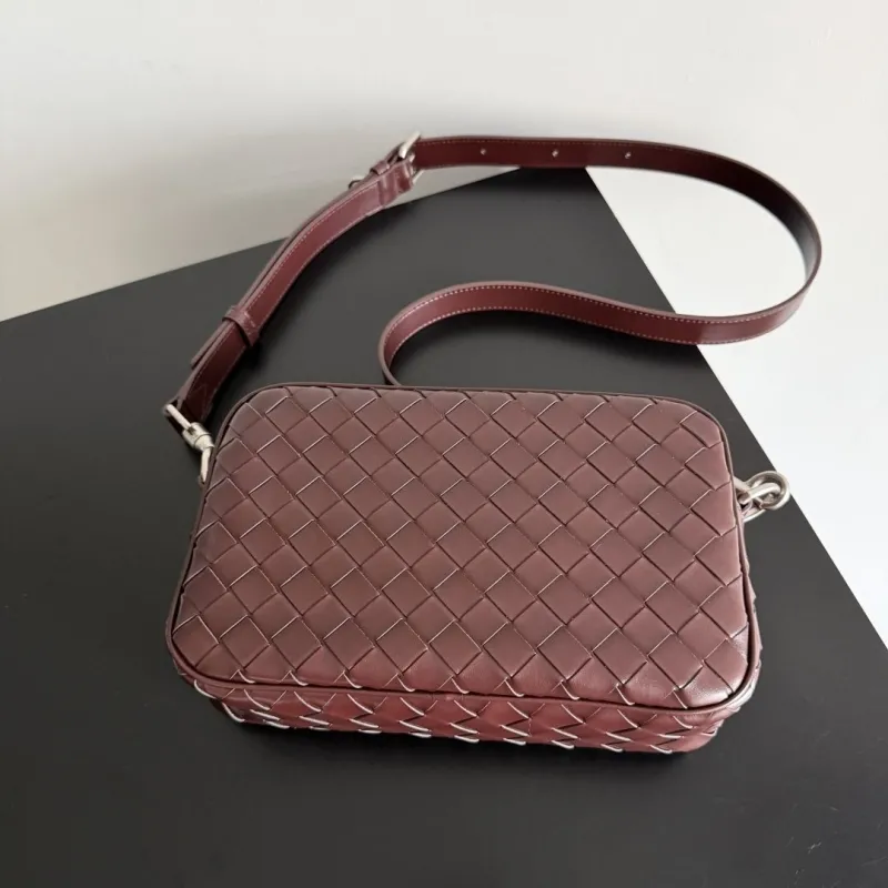 Bottega Veneta Brown Intrecciato Crossbody Bag - Image 4