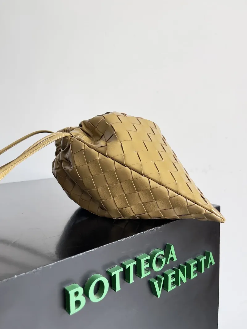 Alternative view of Bottega Veneta Tan Woven Satchel Bag Size 28