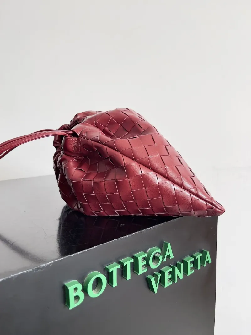 Alternative view of Bottega Veneta Burgundy Leather Satchel Bag 29