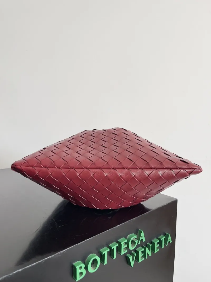 Bottega Veneta Burgundy Leather Satchel Bag 29 - Image 3