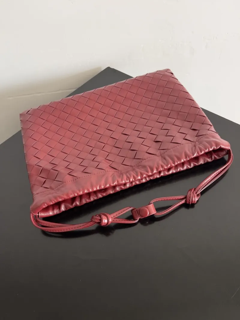 Bottega Veneta Burgundy Leather Satchel Bag 29 - Image 6
