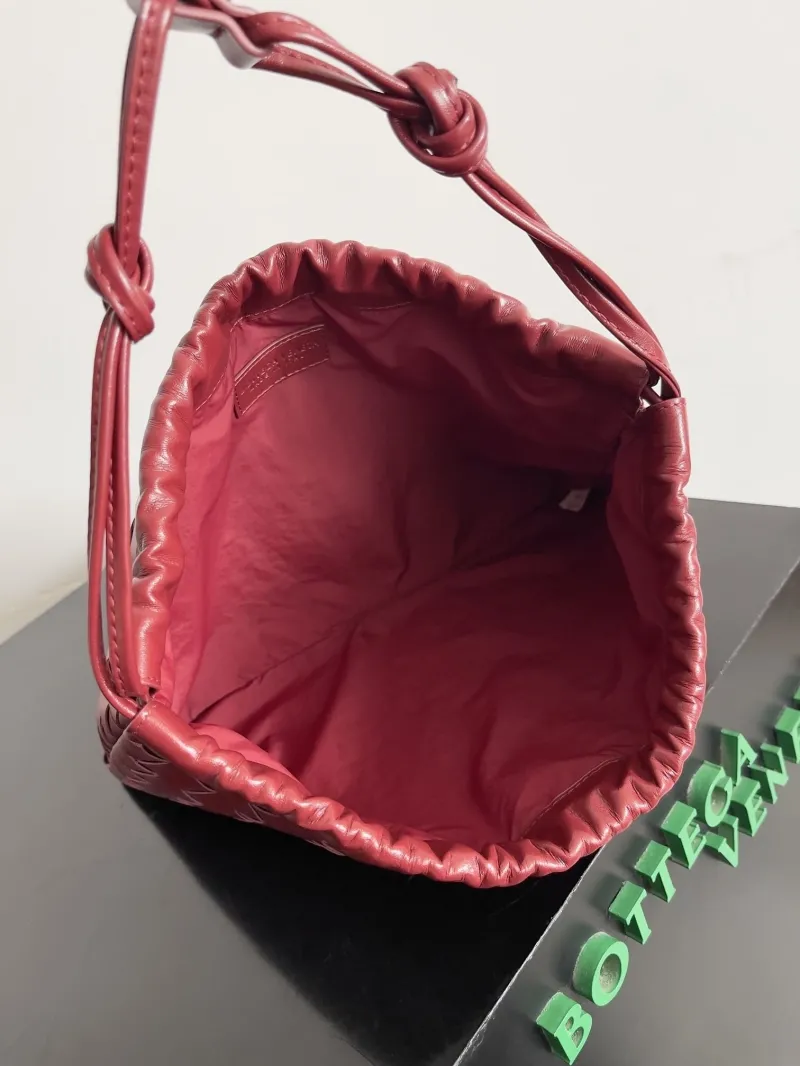 Bottega Veneta Burgundy Leather Satchel Bag 29 - Image 9