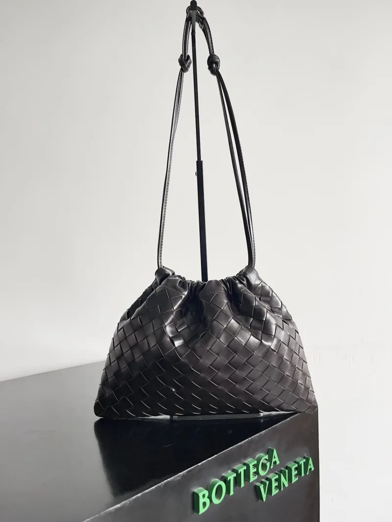 Bottega Veneta Intrecciato Dark Brown Satchel Bag 31