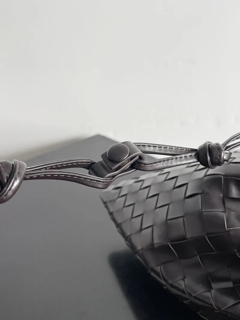 Bottega Veneta Intrecciato Dark Brown Satchel Bag 31 - Image 4
