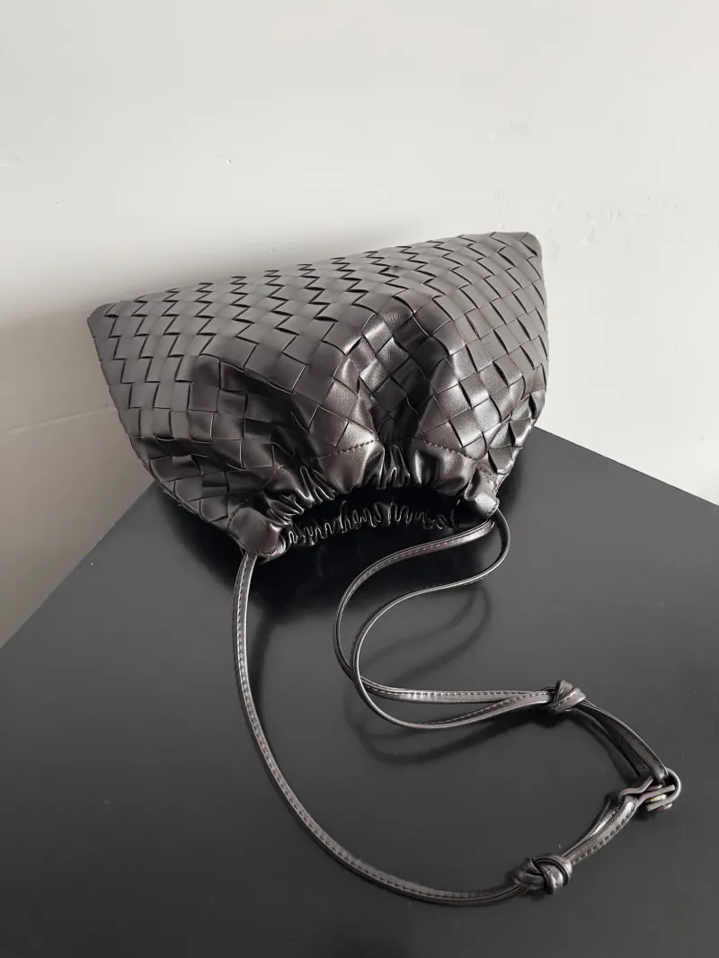 Bottega Veneta Intrecciato Dark Brown Satchel Bag 31 - Image 5
