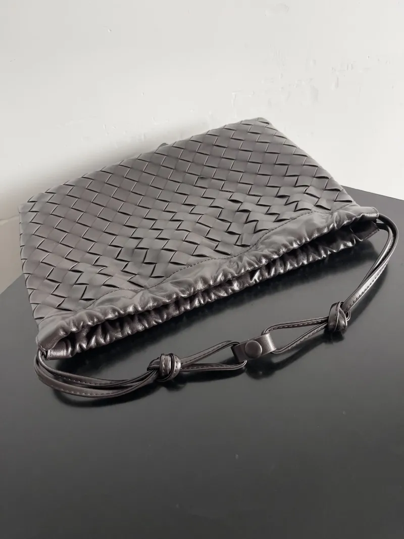 Bottega Veneta Intrecciato Dark Brown Satchel Bag 31 - Image 6