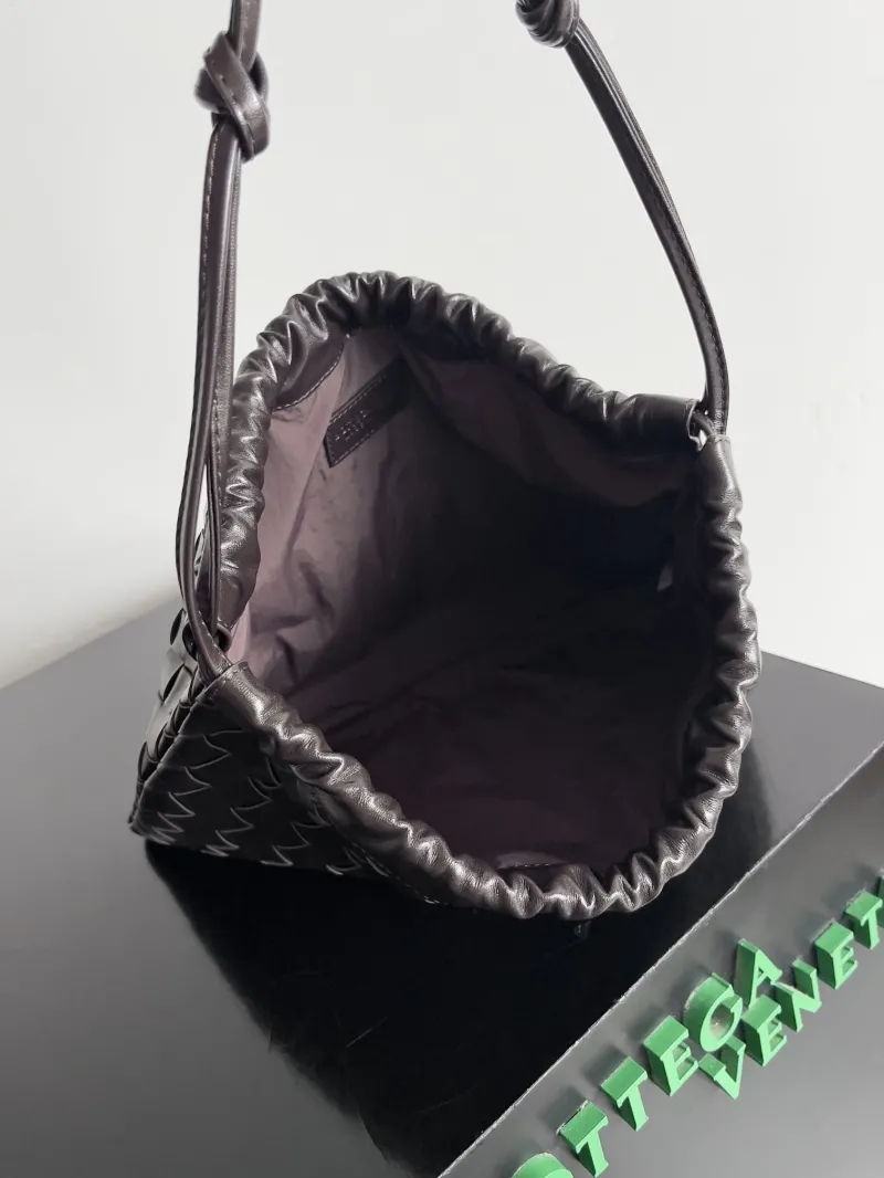 Bottega Veneta Intrecciato Dark Brown Satchel Bag 31 - Image 9