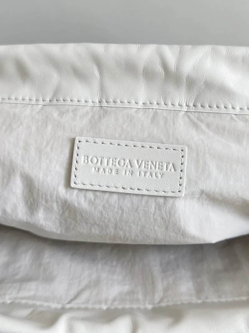 Bottega Veneta White Intrecciato Satchel Bag - Image 6