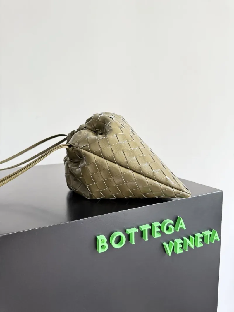 Alternative view of Bottega Veneta Olive Green Intrecciato Satchel Bag 36