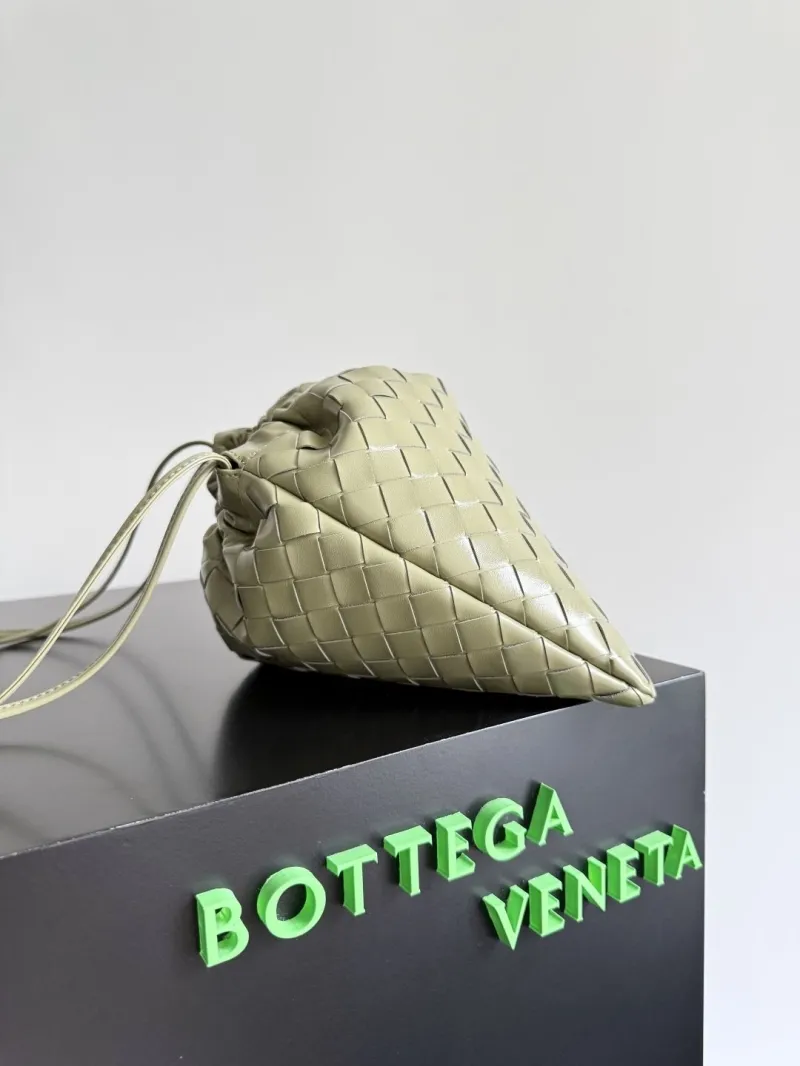 Alternative view of Bottega Veneta Sage Green Intrecciato Satchel Bag