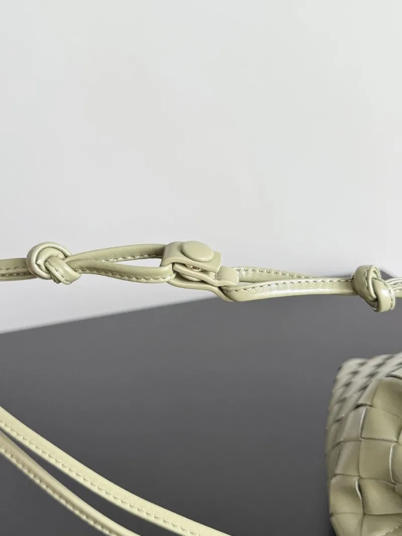 Bottega Veneta Sage Green Intrecciato Satchel Bag - Image 4