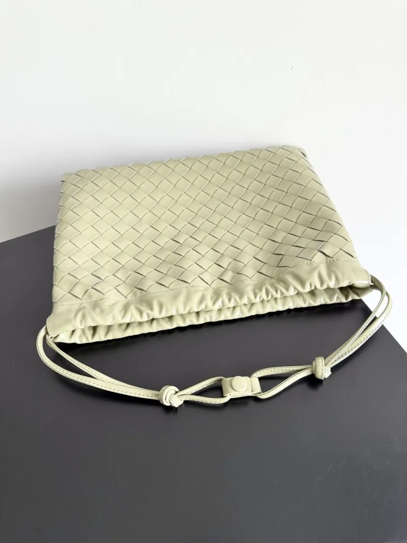 Bottega Veneta Sage Green Intrecciato Satchel Bag - Image 5