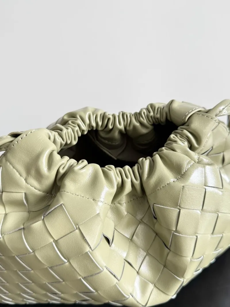 Bottega Veneta Sage Green Intrecciato Satchel Bag - Image 6