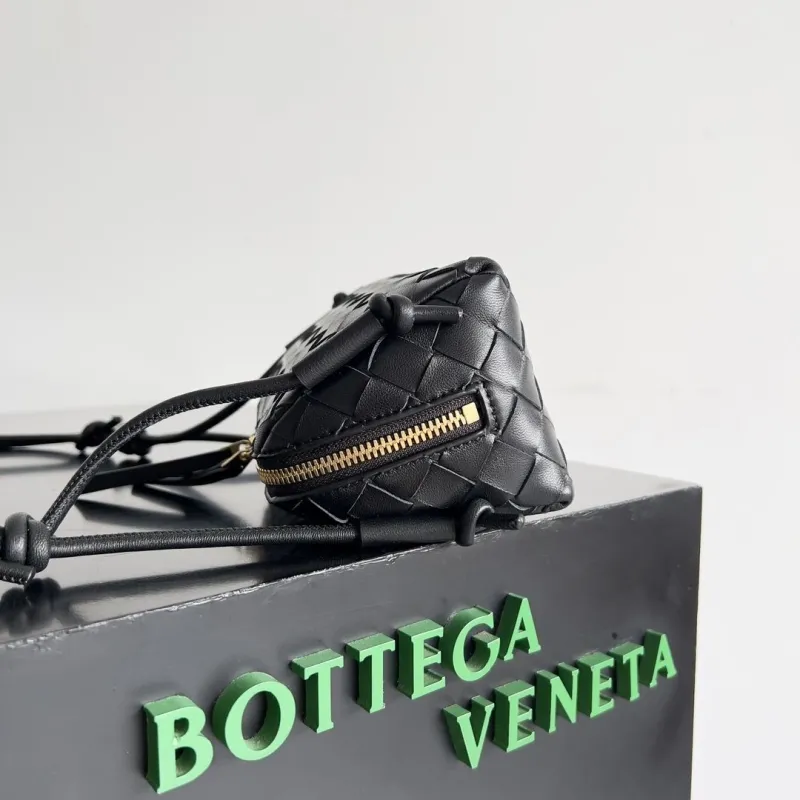 Alternative view of Bottega Veneta Black Woven Crossbody Bag 42