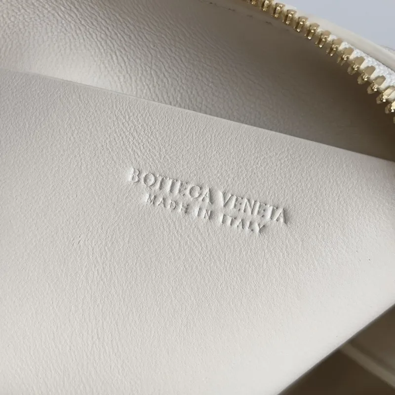 Bottega Veneta Off White Woven Crossbody Satchel Bag - Image 5