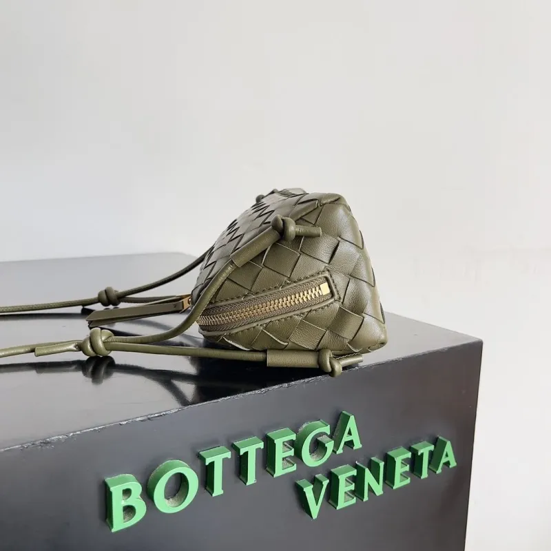 Alternative view of Bottega Veneta Olive Woven Crossbody Bag