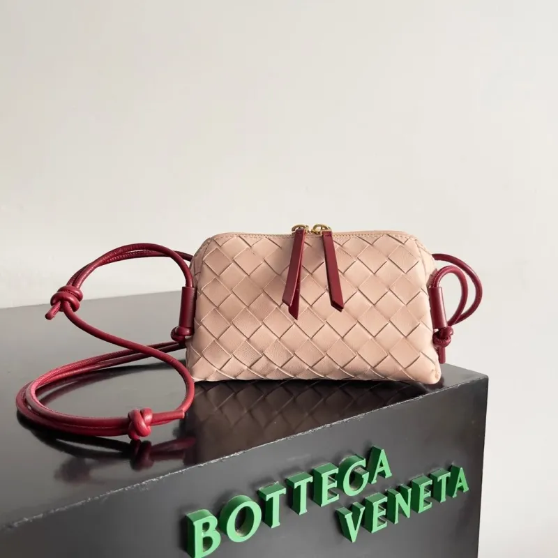 Bottega Veneta Blush Pink Intrecciato Crossbody Bag 47