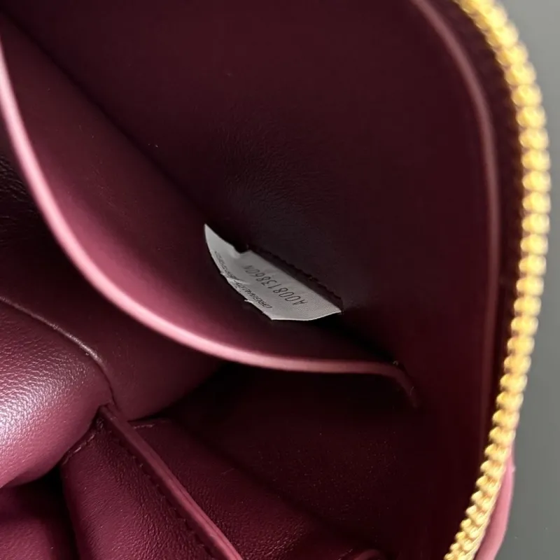 Bottega Veneta Burgundy Intrecciato Crossbody Bag - Image 8