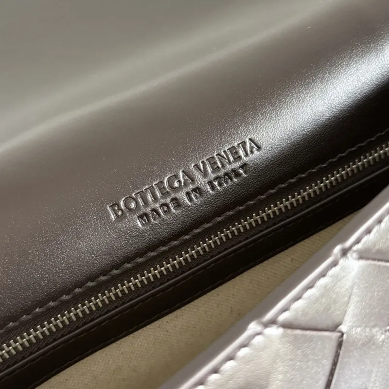 Bottega Veneta Brown Intrecciato Satchel Crossbody Bag - Image 7
