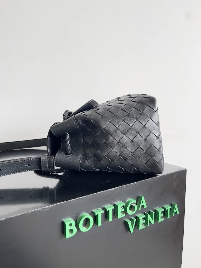 Alternative view of Bottega Veneta Black Woven Satchel Crossbody Bag