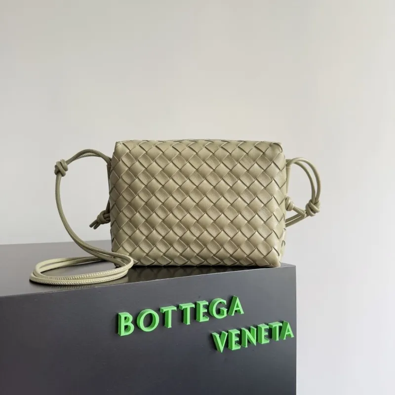 Bottega Veneta Sage Intrecciato Crossbody Bag 63