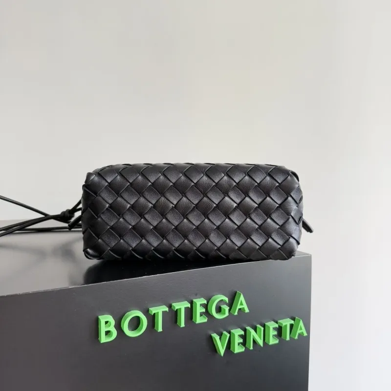 Alternative view of Bottega Veneta Black Woven Crossbody Bag
