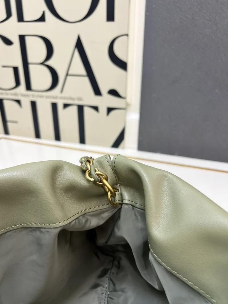 Alternative view of BV S02090 Sage Green Chain Satchel Bag