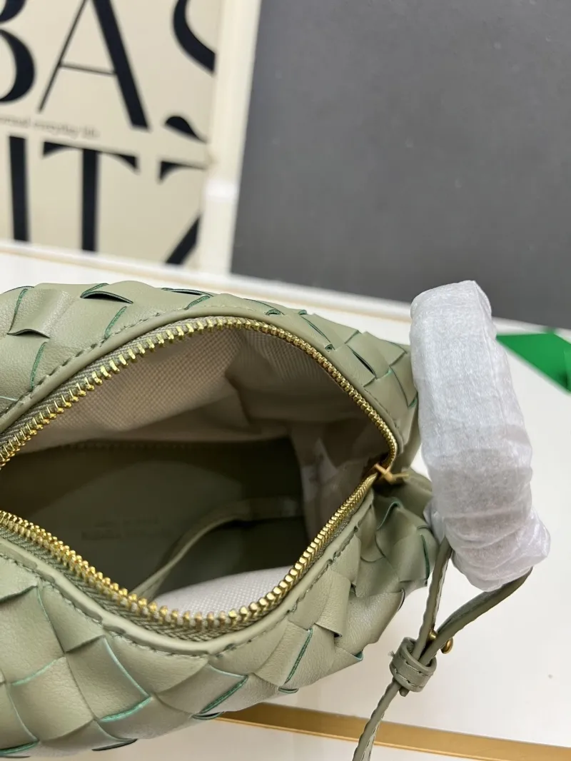 BV Sage Green Woven Satchel Bag S04003 - Image 8