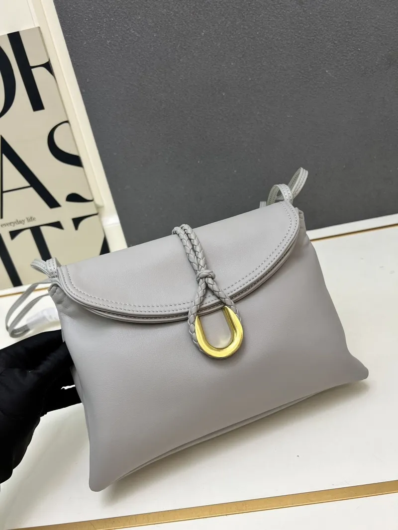 BV Gray Crossbody Satchel Bag S05282 - Image 4
