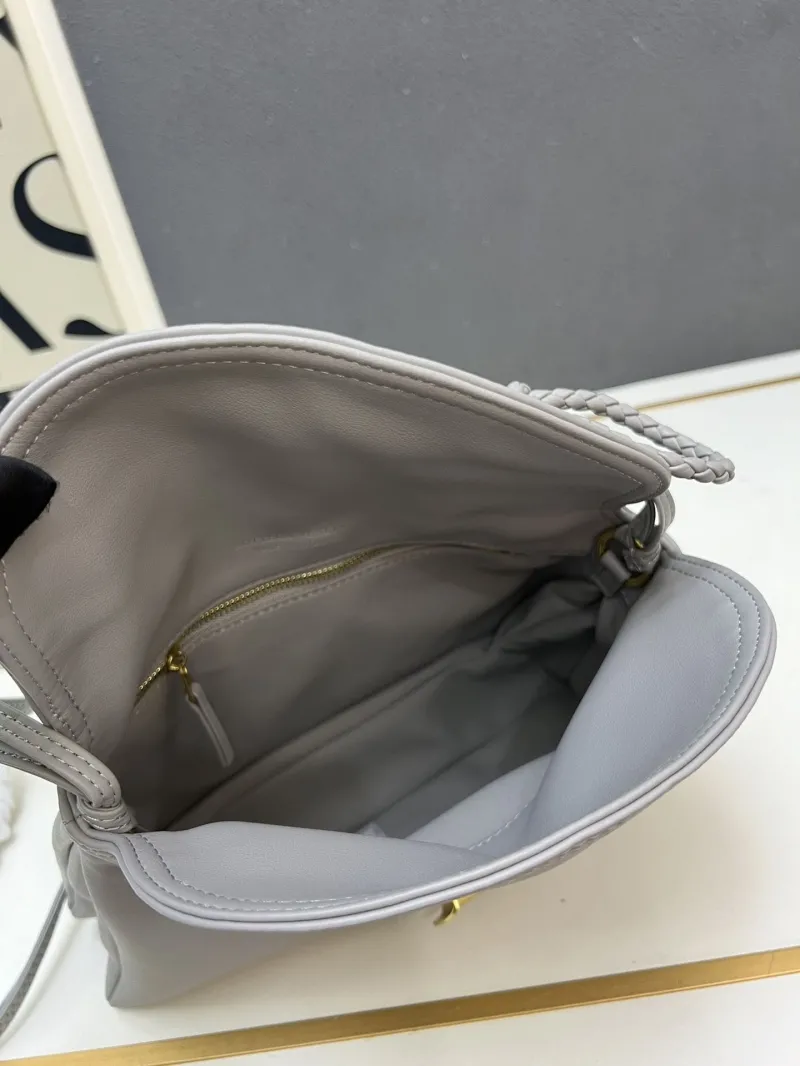 BV Gray Crossbody Satchel Bag S05282 - Image 8