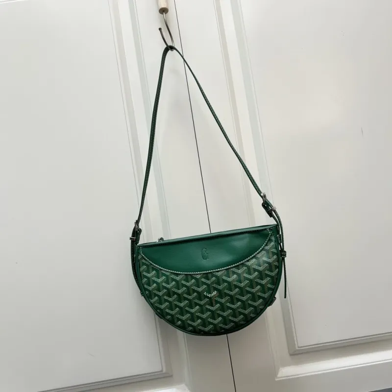 Goyard Green Saddle Crossbody Bag