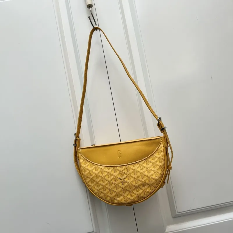 Goyard Yellow Crossbody Satchel Bag