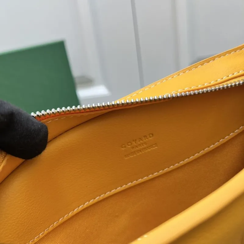 Alternative view of Goyard Yellow Crossbody Satchel Bag