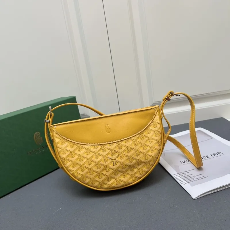 Goyard Yellow Crossbody Satchel Bag - Image 3