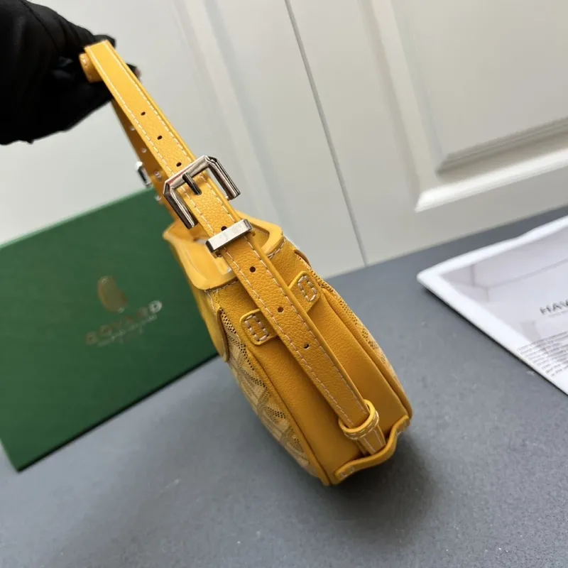 Goyard Yellow Crossbody Satchel Bag - Image 5