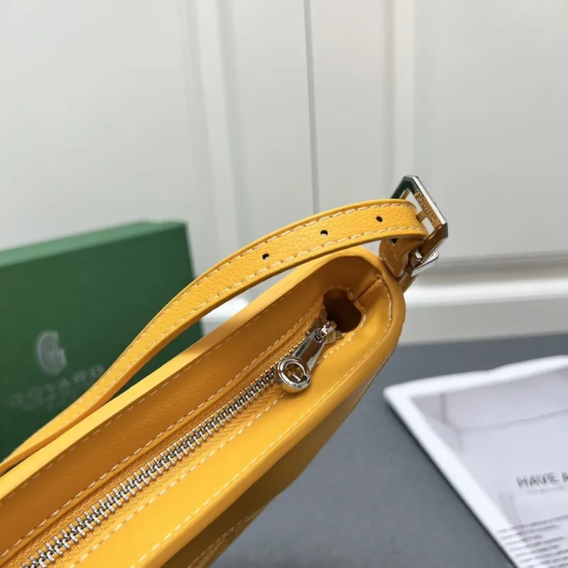 Goyard Yellow Crossbody Satchel Bag - Image 9