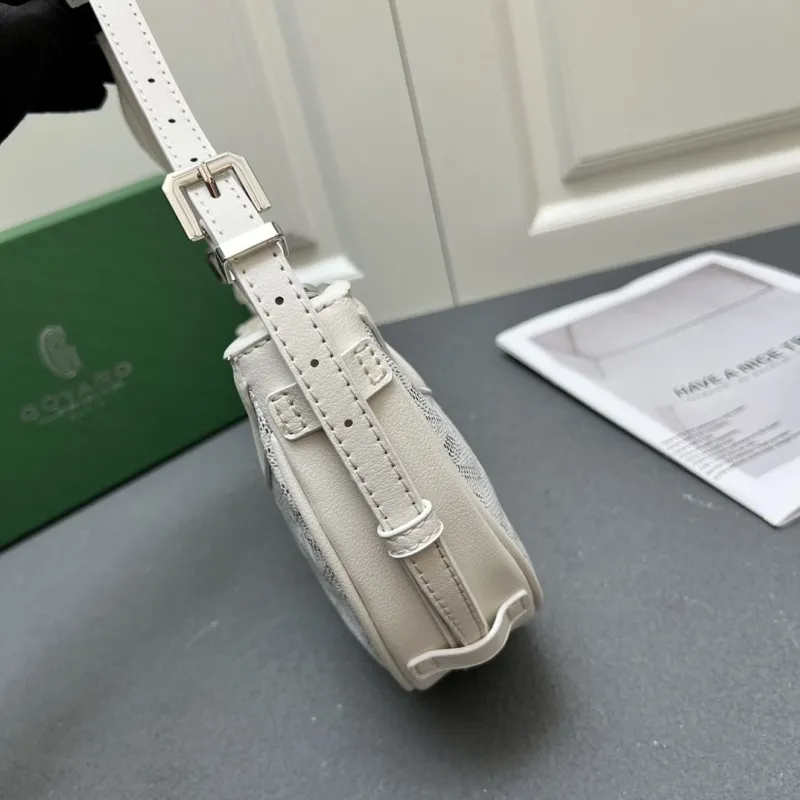 Goyard White Crossbody Satchel Bag - Image 4