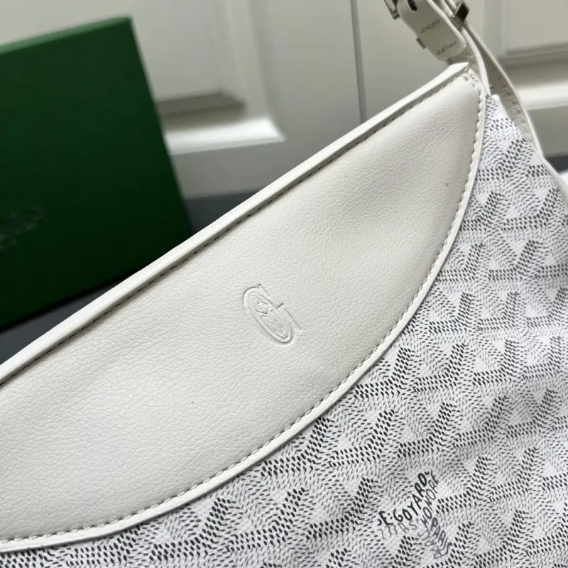 Goyard White Crossbody Satchel Bag - Image 6