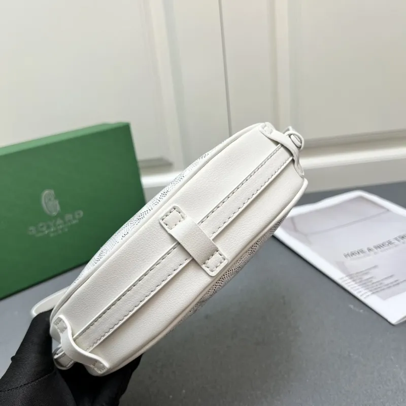 Goyard White Crossbody Satchel Bag - Image 7