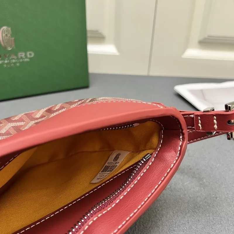 Alternative view of Goyard Burgundy Saddle Crossbody Bag