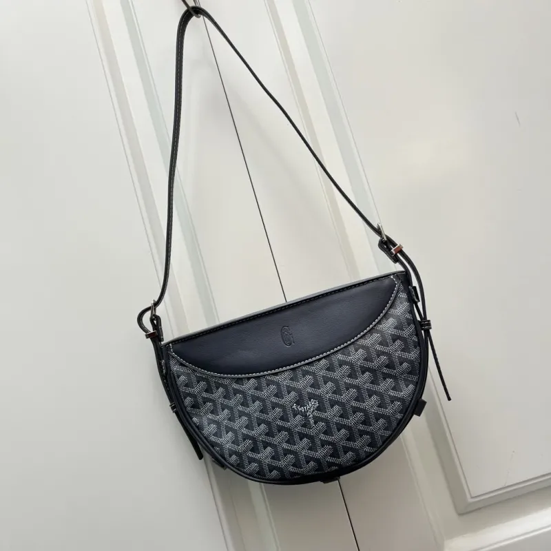 Goyard Gray Crossbody Satchel Bag