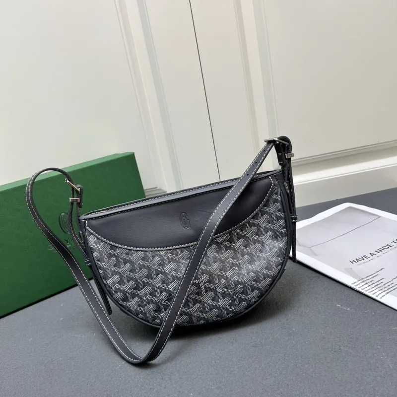 Goyard Gray Crossbody Satchel Bag - Image 5