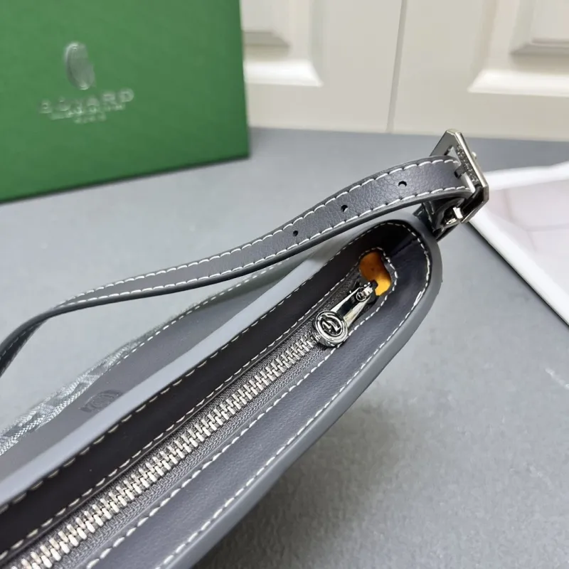 Goyard Gray Crossbody Satchel Bag - Image 11
