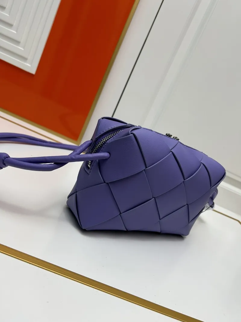 BV Purple Woven Satchel Bag S002 - Image 3