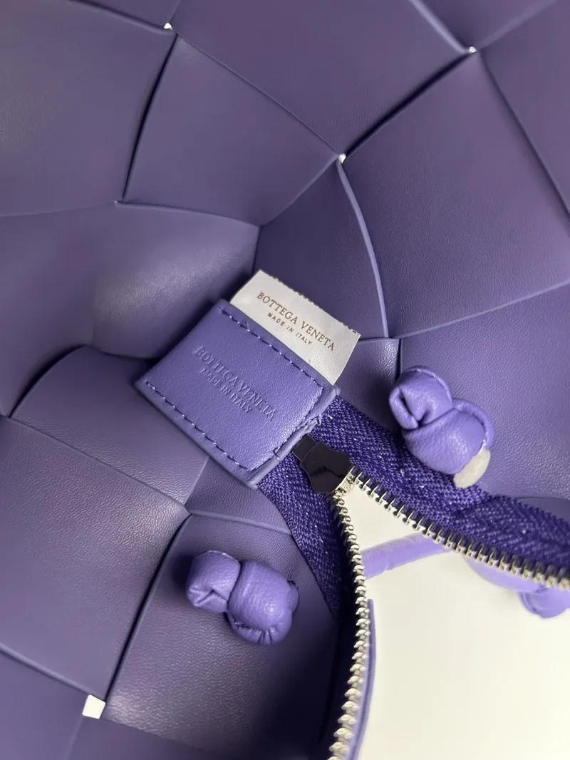 BV Purple Woven Satchel Bag S002 - Image 9