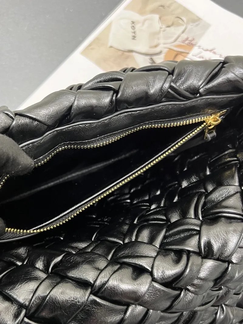 BV Black Woven Satchel Bag S0985 - Image 9